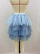 girls light blue tiered skirt manufacturer