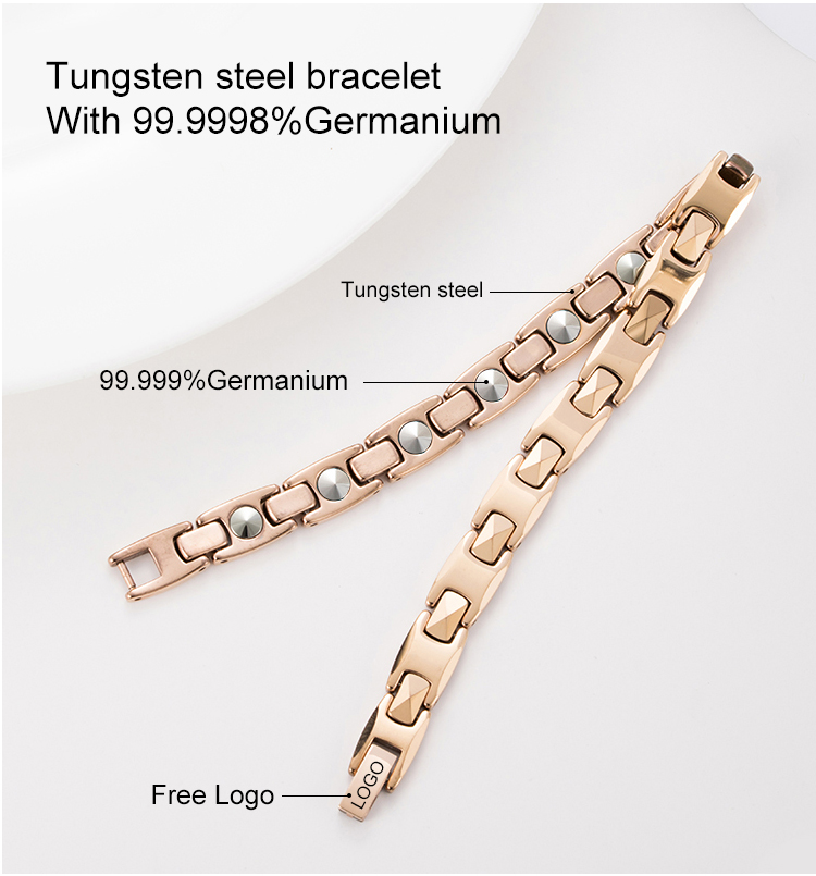 Tungsten germanium bracelet