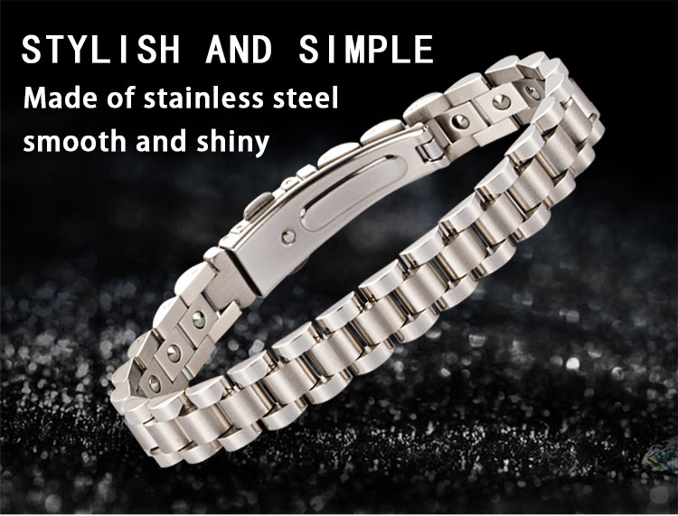 stainless steel germanium bracelet