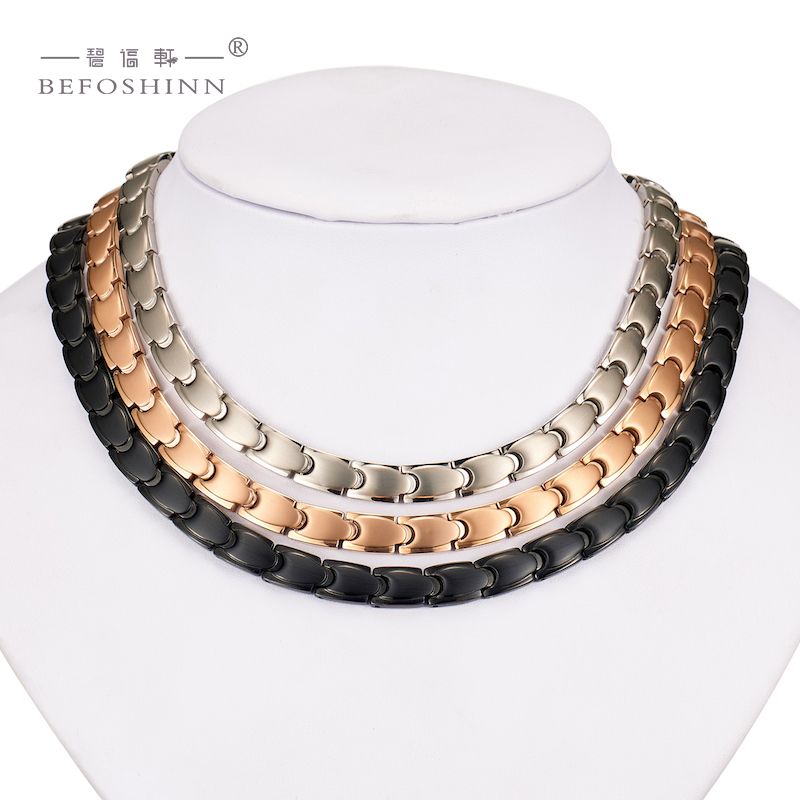 germanium titanium magnetic necklace