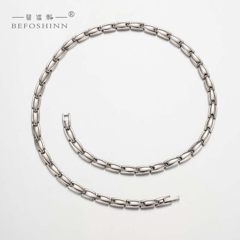 Pure germanium titanium necklace