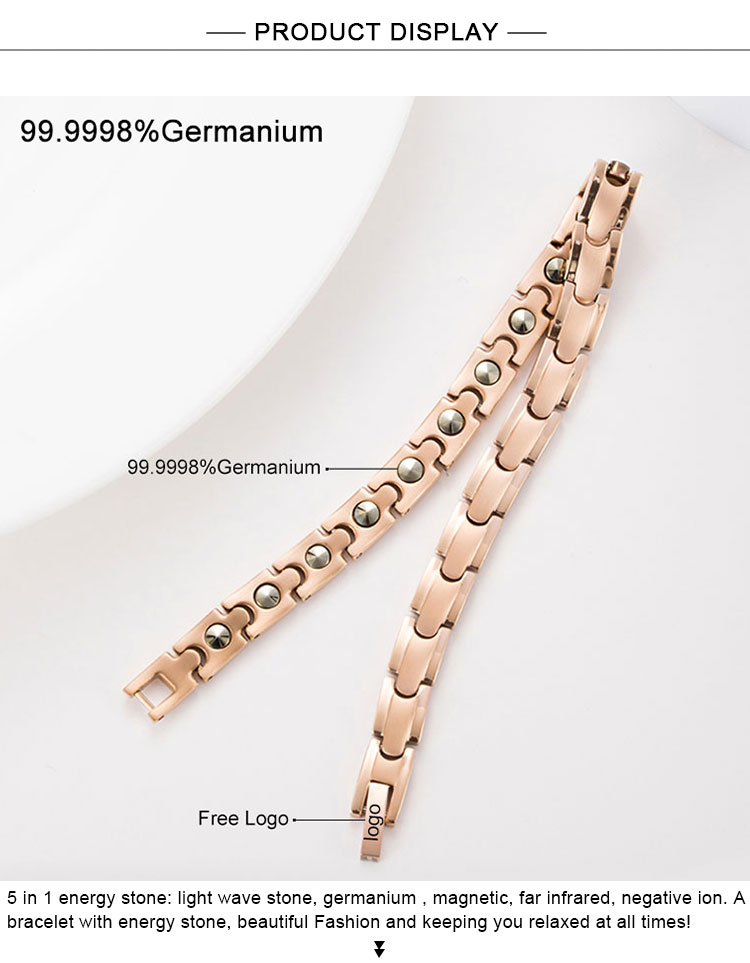 titanium bracelet with germanium
