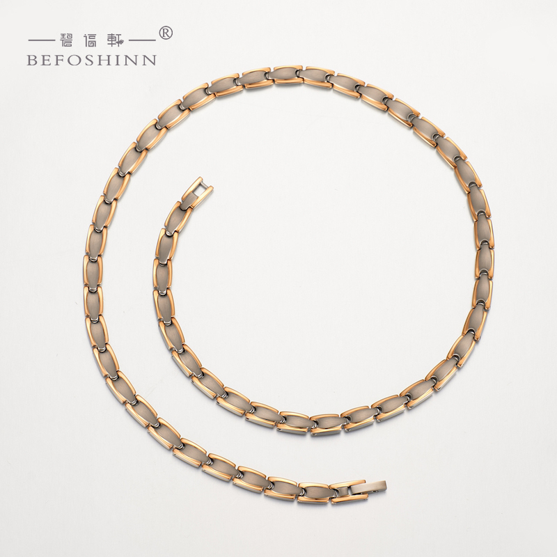 Pure germanium titanium necklace