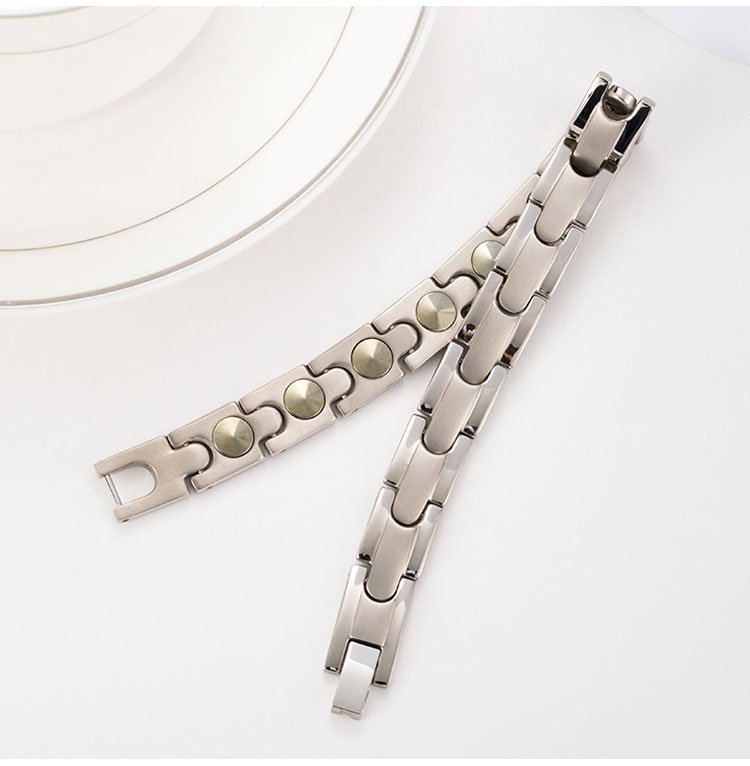 titanium magnetic germanium bracelet