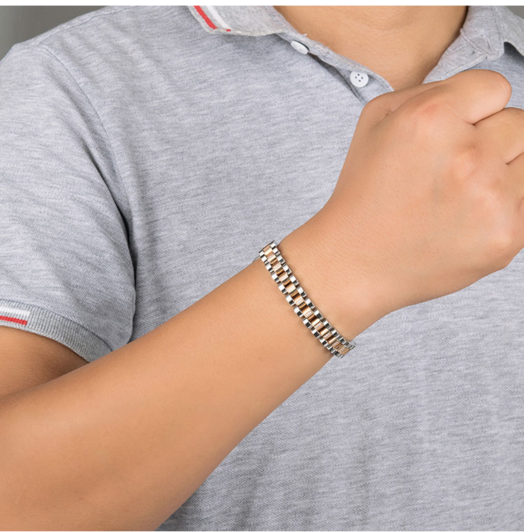 stainless steel bracelet with germanium