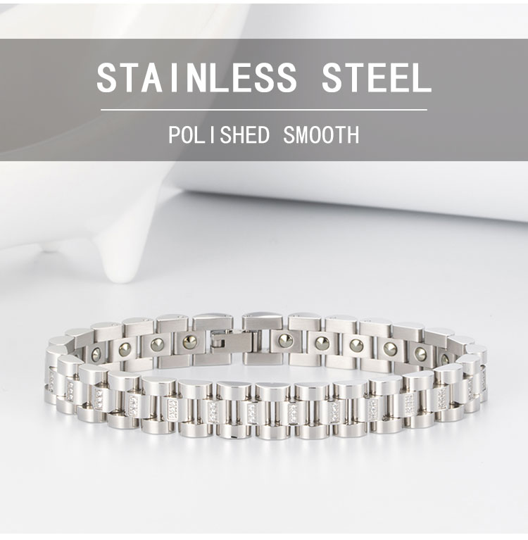stainless steel germanium bracelet