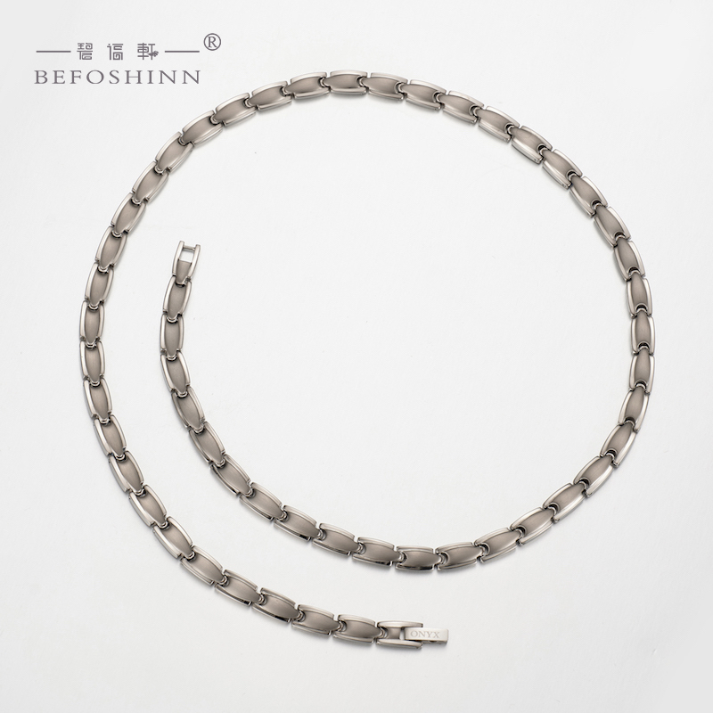 Pure germanium titanium necklace