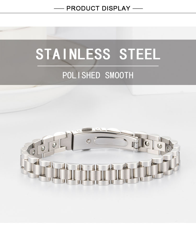 stainless steel germanium bracelet