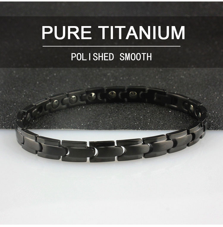 black titanium magnetic bracelet