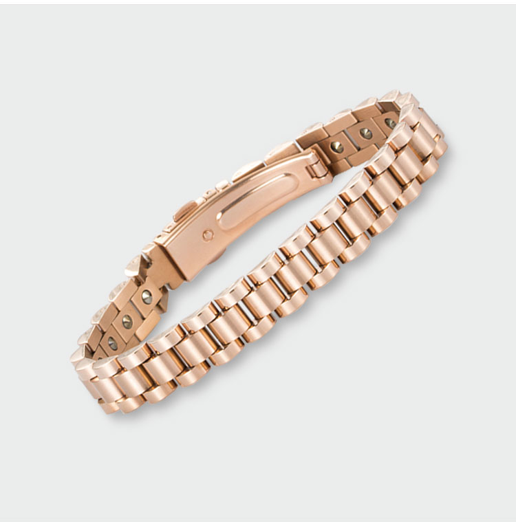 Gold Plated Stainless Steel Germanium Bracelet