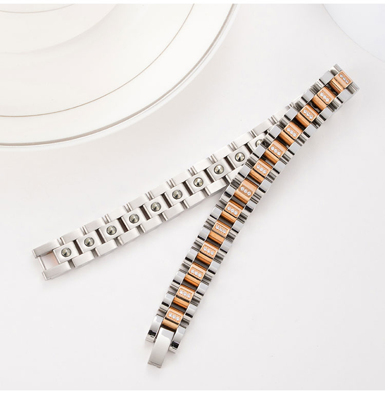 stainless steel bracelet with germanium