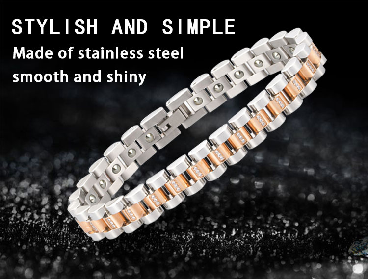 stainless steel bracelet with germanium