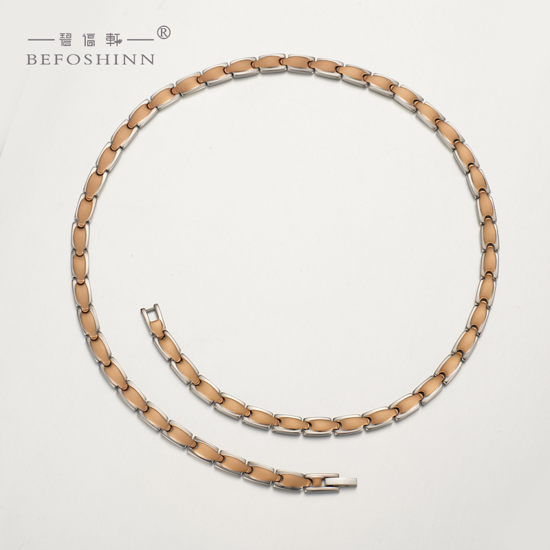 Pure germanium titanium necklace