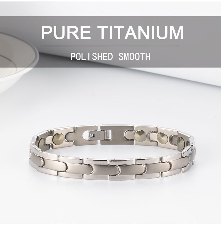 titanium magnetic germanium bracelet
