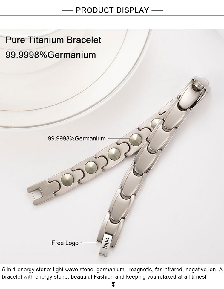 titanium bracelet with germanium