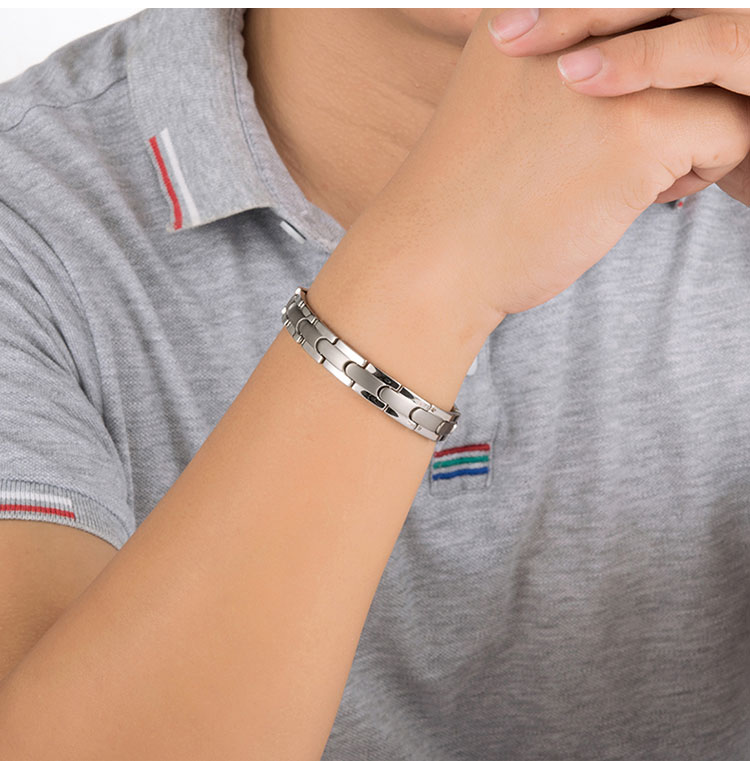 titanium magnetic germanium bracelet
