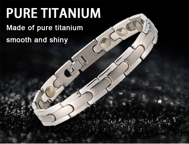 titanium magnetic germanium bracelet
