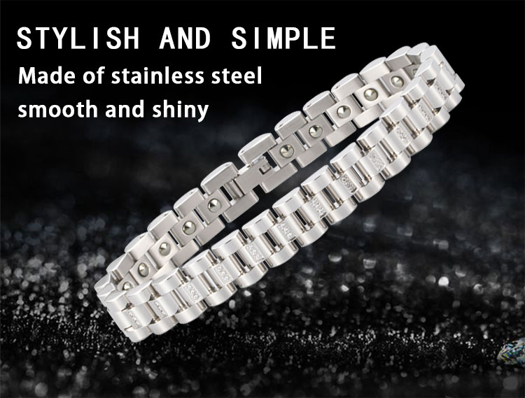 stainless steel germanium bracelet