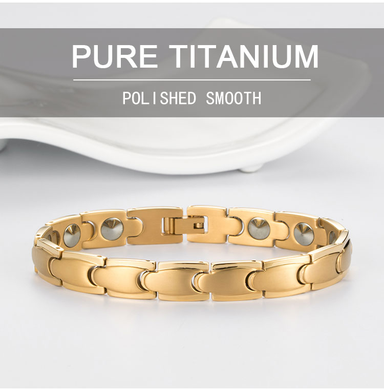 Gold Plated Titanium Germanium Bracelet