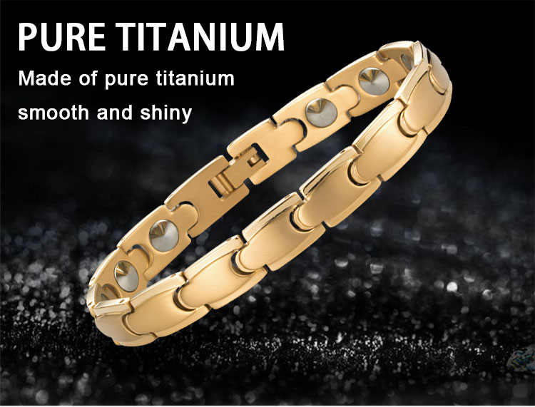 Gold Plated Titanium Germanium Bracelet