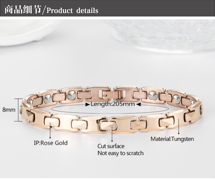 Tungsten germanium bracelet