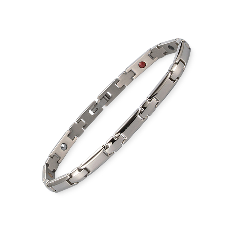 Wholesale customized Men bio magnetic germanium titanium health magnetic bracelet