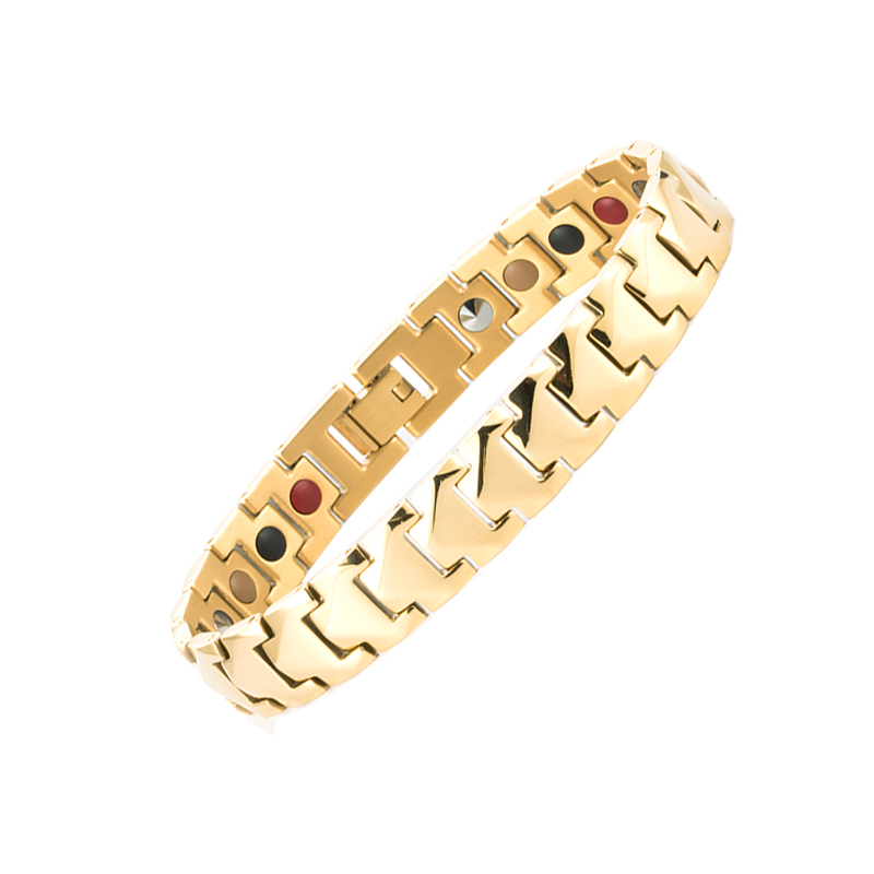 Hot Sell Healthy Bio Germanium Titanium Energy Magnetic Bracelet with germanium stone