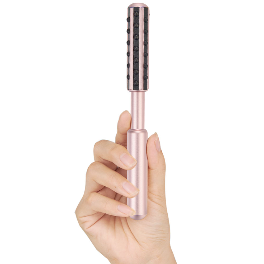 How to use this face beauty massage black germanium bar roller?