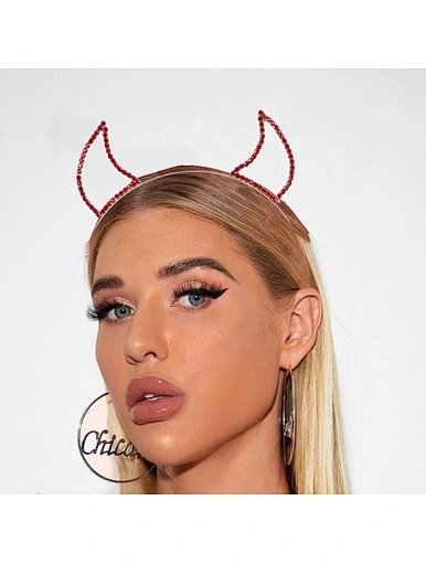 devil horns headband