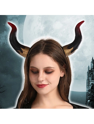 devil horns headband