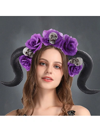 devil horns headband