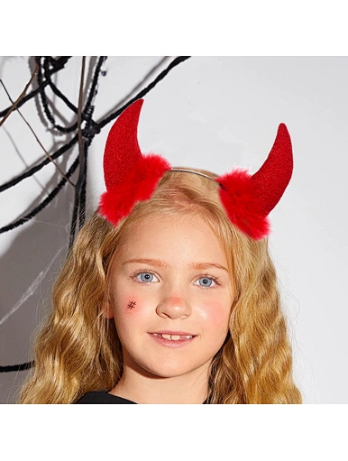 devil horns headband
