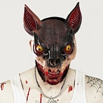 Halloween  Crazy Bat Haed Pu Foam Mask