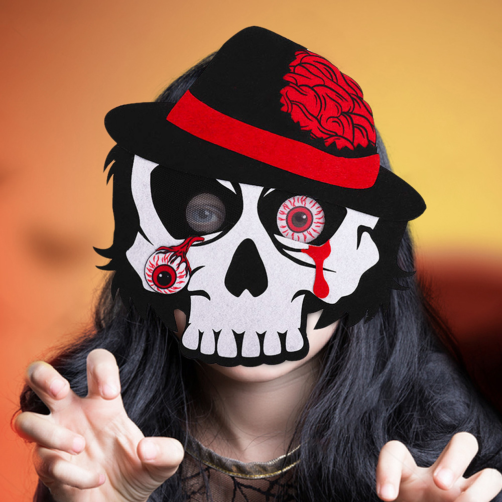Kid Halloween Cartoon Skull Mask
