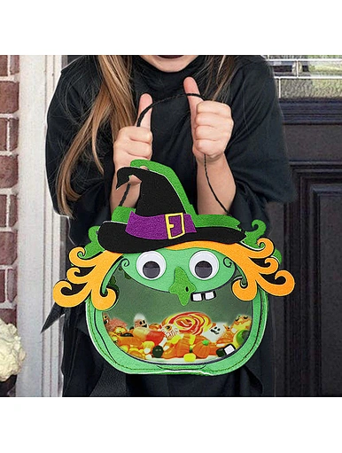 felt trick or treat halloween bag