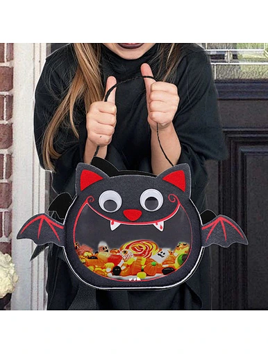 felt trick or treat halloween bag