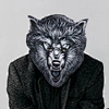 scary wolf mask