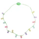 colored necklace