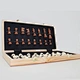 wooden chess set