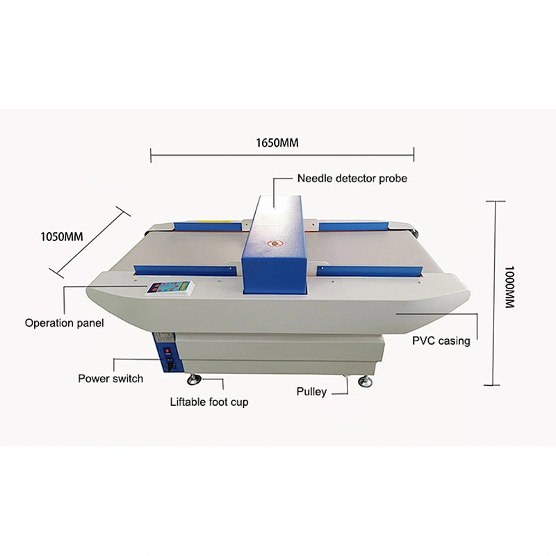 Widened Desktop Digital Fabric/Food Needle Metal Detector