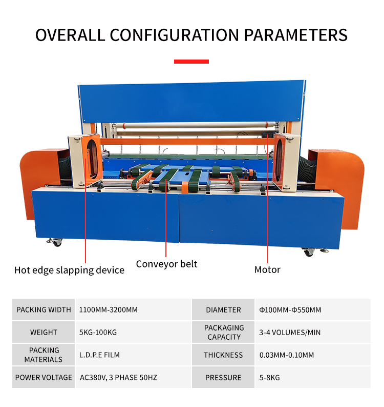pe film fabric packing machine