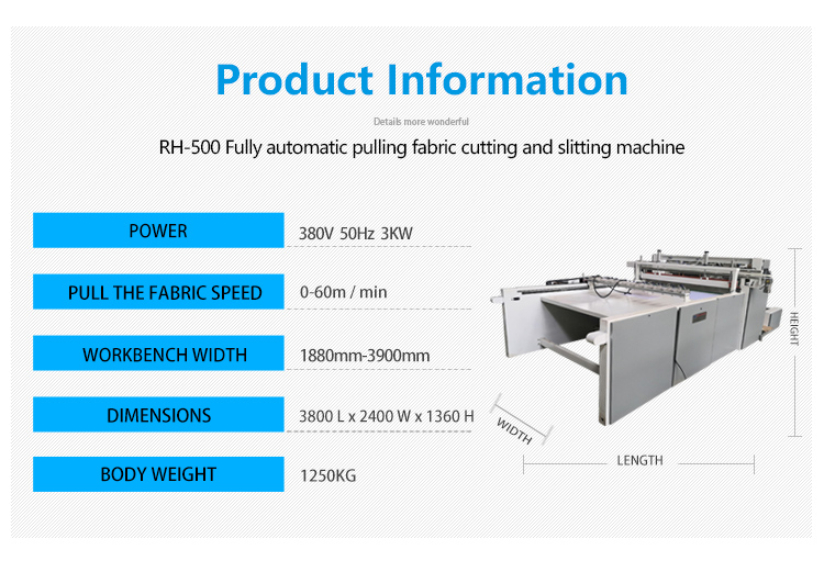 fabric slitting spreading machine