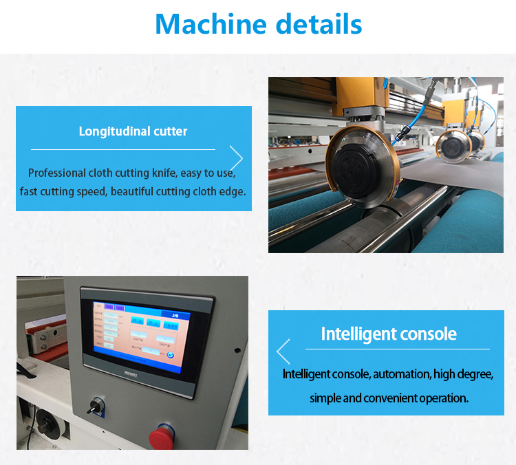 fabric slitting spreading machine