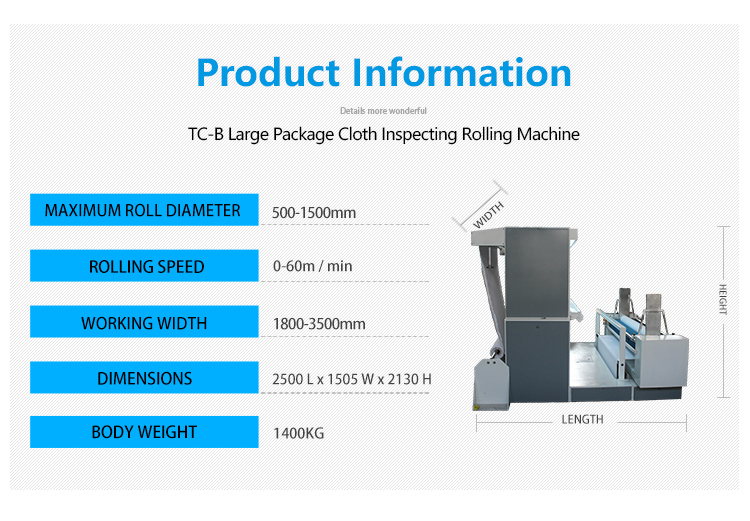 Cloth Inspecting and Winding Machine