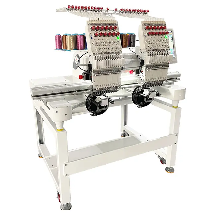 2 head embroidery machine