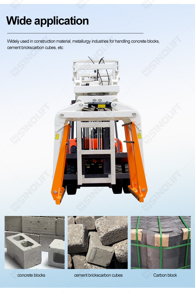 Industrial-grade block gripper for manufacturing and storage facilities.