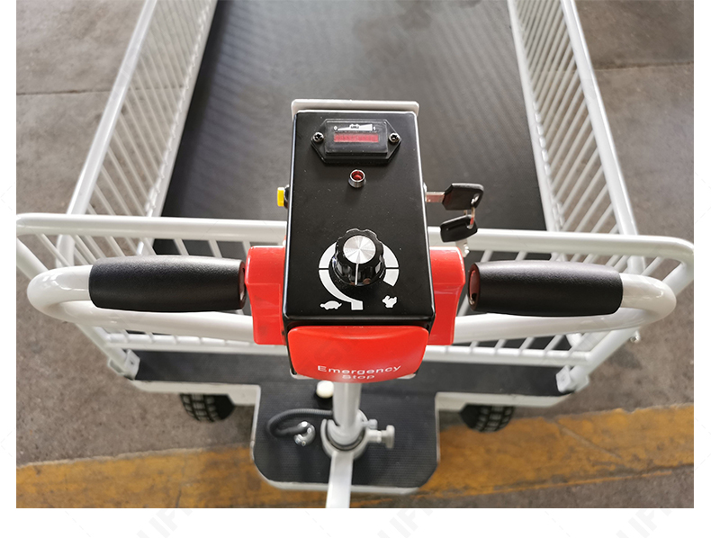 Designed for operator safety and comfort, this traction drive cart includes a safety sensor on its tiller and variable speed control for responsible and easy handling.