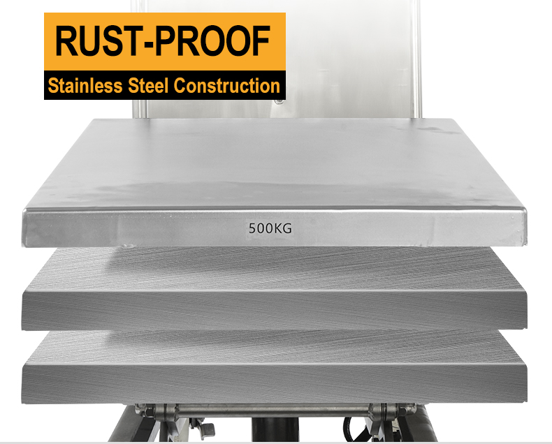 Stainless Steel Scissor Lift Table
