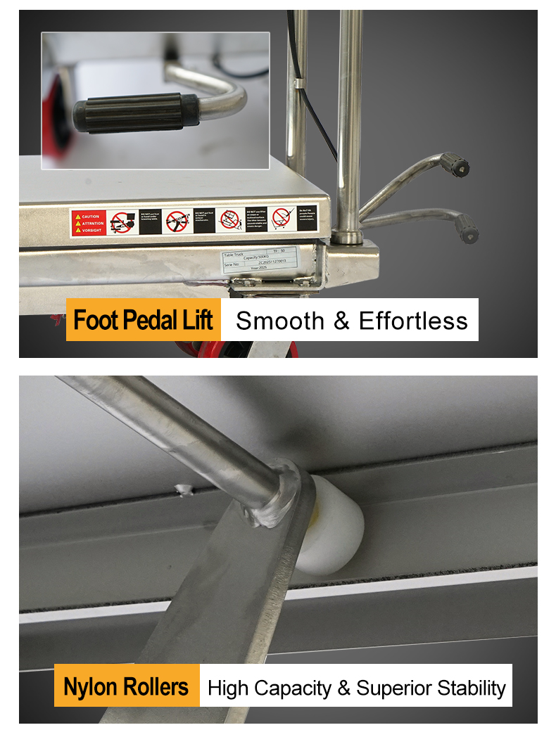 Stainless Steel Scissor Lift Table