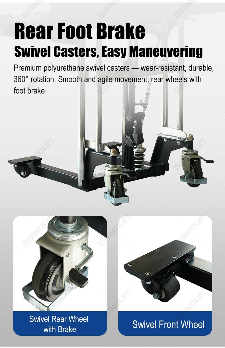 Light-Duty Hydraulic Roll Lifter, Manual Hydraulic Roll Lifter, Paper Roll Lifter, Roll Handling Equipment